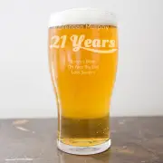 Personalised Birthday Pint Glass 570ml