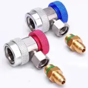 A/C Air Condition QUICK COUPLER Adapter High Low Manifold Connector R134A