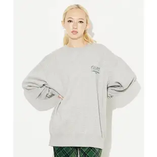 x-girl COMMUNICATION CREW SWEAT TOP 大學Ｔ105224012015