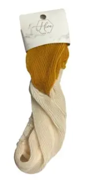 Hive And Co. Twist Comfort Elastic Back HeadBand Twist Ivory + Gold