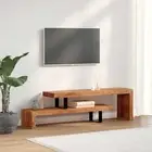 TV Stand Solid Acacia Wood Modern Furniture Living Room Storage Entertainm 44583