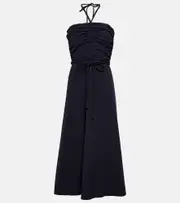 [Veronica Beard] Veronica Beard Tucker cotton midi dress AU 16 blue