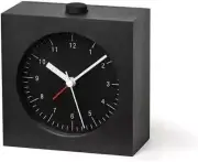 YK22-05 BK Lemnos Analog Natural Colored Wood City Pop L Black Alarm Clock New