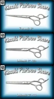 Kissaki 6.0" Hair Cutting Scissors & 11t & 32t Thinning Shears 3 Scissors Combo