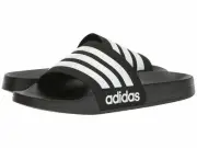 Man Adidas Adilette Slide Sandal AQ1701 Black White Core Black Brand New