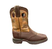 Durango Lil’ Rebel Brown Square Toe Western Boots Kid’s (Childs) Sizes #DBT0240C