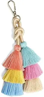 [I-BOSOM] Colorful Boho Pom Pom Tassel Bag Charm Key Chain