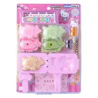 在飛比找momo購物網優惠-【小禮堂】Hello Kitty 鯛魚燒烤盤玩具組《粉綠.泡