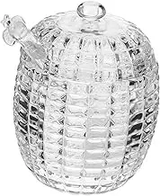 CAXUSD 1Set Small Honey Jar with Sealing Lid Durable Jam Storage Container for Honey Seasonings and Kitchen Supplies Decorative Transparent Design