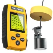 Portable Sonar Alarm Fish Finder with Sonar Transducer and LCD Display, for K...