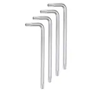 4pcs T15 Tamper Proof Torx Star Key Bit Wrench 2.32" CR-V Hand Tool