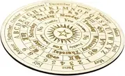 FOYTOKI JM00740 New Wooden Decorative Board Divination Shape Info Plate for Beginners Witchcraft Altar Kit
