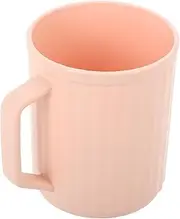 ORFOFE Toothbrush Cup Travel Coffee Cups Toothbrush Holders Bathtub Cup Bathroom Cups Mugs for Hot Drinks Travel Tooth Mug Mugs with Handles Toothbrush Mug Pink Pp re-usable