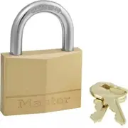 Masterlock 50mm Brass Padlock - Keyed Alike (KEY # 1K062)