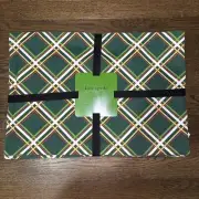 KATE SPADE Cotton Plaid Stripe Placemat - Set Of Four - NWT