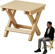 Small Folding Stool - Fold Up Wooden Stools, Portable Shower Bench Seat | Lightweight Bambboo Fold-Up Step Stool, Heavy Duty Sturdy Folding Foot Rest for Outdoor, Hiking, Fishing, Camping