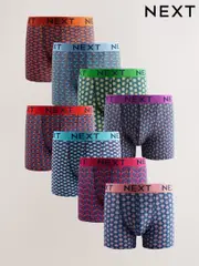 Navy Sealife Animal Print 8 pack Trunks Boxers (AG4662) | $84