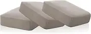 Smarcute High Stretch Individual Seat Cushion Covers Sofa Slipcovers Couch Cushion Covers Sofa Covers Featuring Jacquard Textured Twill Fabric (3 Packs, Taupe)