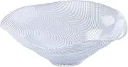 Anton Studio Designs - Decorative Bowl - Large Table Decoration Bowl - 35 x 35 x 1.25cm - Decorative Glass Bowl for Home Decor - Vortex Deep Bowl