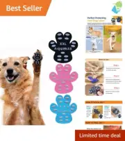 48 Count XXL Multicolor Dog Paw Grips - Non-Slip Traction Pads for Seniors