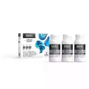 Liquitex® Acrylic Pouring Medium Trial Set 3 Bottles (matte, gloss, irrid)