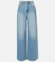 [Zimmermann] Zimmermann Crush wide-leg jeans 27 blue
