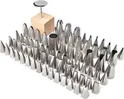 84-Piece Cake Decorating Set Commercial-Grade Piping Nozzles for Baking Schools Training Beginners Professionals Pastry Nozzles