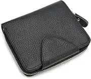 [DLUXCA] Retro Large-Capacity Men's Wallet Short Multi-Functional Zipper Wallet Handmade Business Coin Purse