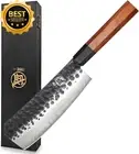 19Cm Kitchen Boning Knife, 3-Layer 12CR18MOV Steel, Japanese High Carbon Cleaver