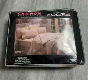 Cannon Monticello 3 piece Twin Bedding Sheet Set Pastel Rainbow Domino Design