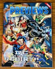 DC COMICS PREVIEWS MAGAZINE REBIRTH UNIVERSE 2016 HARLEY QUINN BATMAN Books