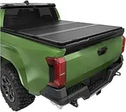 ALCYBD FRP Hard Tri Fold Truck Bed Tonneau Cover Fits Compatible for Toyota Tacoma 2024 2025 5 ft Bed (Excl. Trail Edition) with Deck Rail System