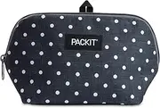 PackIt Freezable Snack Bag, Polka Dots, Built with EcoFreeze Technology, Foldable, Reusable, Zip Closure Locks in Cool Dry Air, and Fresh Snacks On The Go