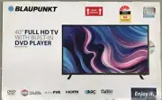 BLAUPUNKT 40" FULL HD TV WITH BUILT-IN DVD PLAYER NEW (BP4000HDV7100) #5816NSB