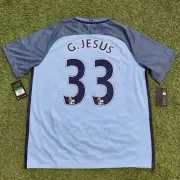 Nike Manchester City Home 16-17 #33 G. JESUS Jersey Sky Blue