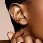 Clear CZ With Ball Top Ear Cartilage Piercing Tragus Helix Barbell Studs