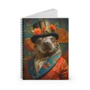 Animal Portrait Spiral Notebook: Victorian Sea Lion Portrait