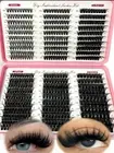 Lash Clusters D Curl 570pcs Cluster Lashes DIY Lash Extensions Eyelash Clusters