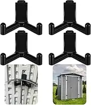 Yaocom 5 Pcs Plastic ABS Tool Hooks Compatible with Lifetime Shed 60305 60118 60127 60138 60141 Etc Not Work on Any Sheds with Horizontal Siding (Black)
