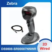 Zebra Symbol DS9808-SR00007NNWR 2D USB Handsfree Barcode Scanner Reader w/ Cable