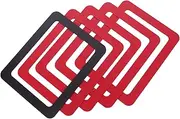 Cabilock 5pcs Magnetic Photo Frame Picture Frame for Desk Wallet Picture Frame Picture Frames Magnetic Photo Board Magnetic Photo Sleeve Frame Frame Stamp Photo Frame Red