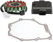 Magneto Coil Stator+Voltage Rectifier+Gasket Compatible With Yamaha YZF R6 YZF-R6 2017-2020 2C0-81410-00-00 BN6-81960-00-00