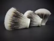 Lot of 3 mixed (silvertip badger & boar) shaving brush knots (free shipping)
