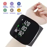 Digital Wrist Blood Pressure Monitor BP Machine Large Cuff Auto Wireless - Black