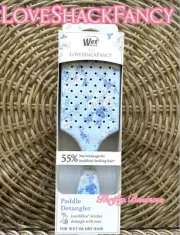 Love Shack Fancy Wet Brush Paddle Detangler Everblooming Rosettes Hair Brush