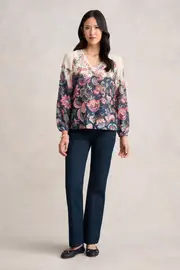 Placement Print Blouse - Tapestry Print