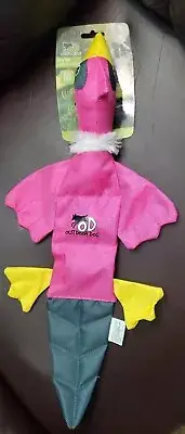 AFP 18" Duck Dog Toy w/3x Squeaker Pink Durable TK9904 New