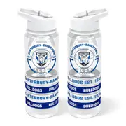 Canterbury Bulldogs NRL Tritan Drink Bottle with Wrist Bands