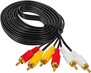IWOWHERO 3M Male to Male Audio Video Cable for DVD Vcd and Materials for Transmission for Home Theater and Audio Systems