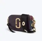 New MARC JACOBS genuine leather snapshot bag button